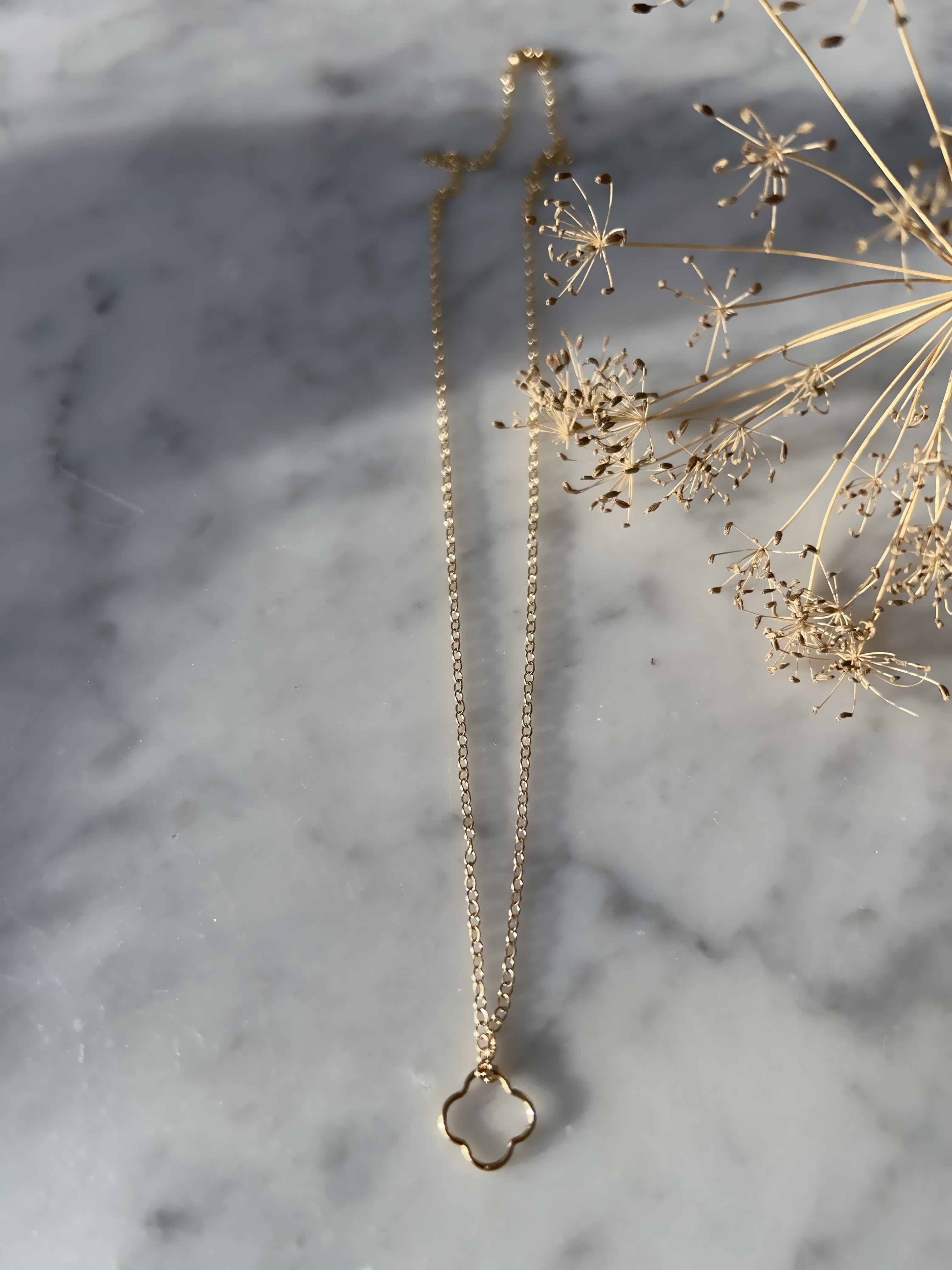 Ketting single mini luck*gold filled