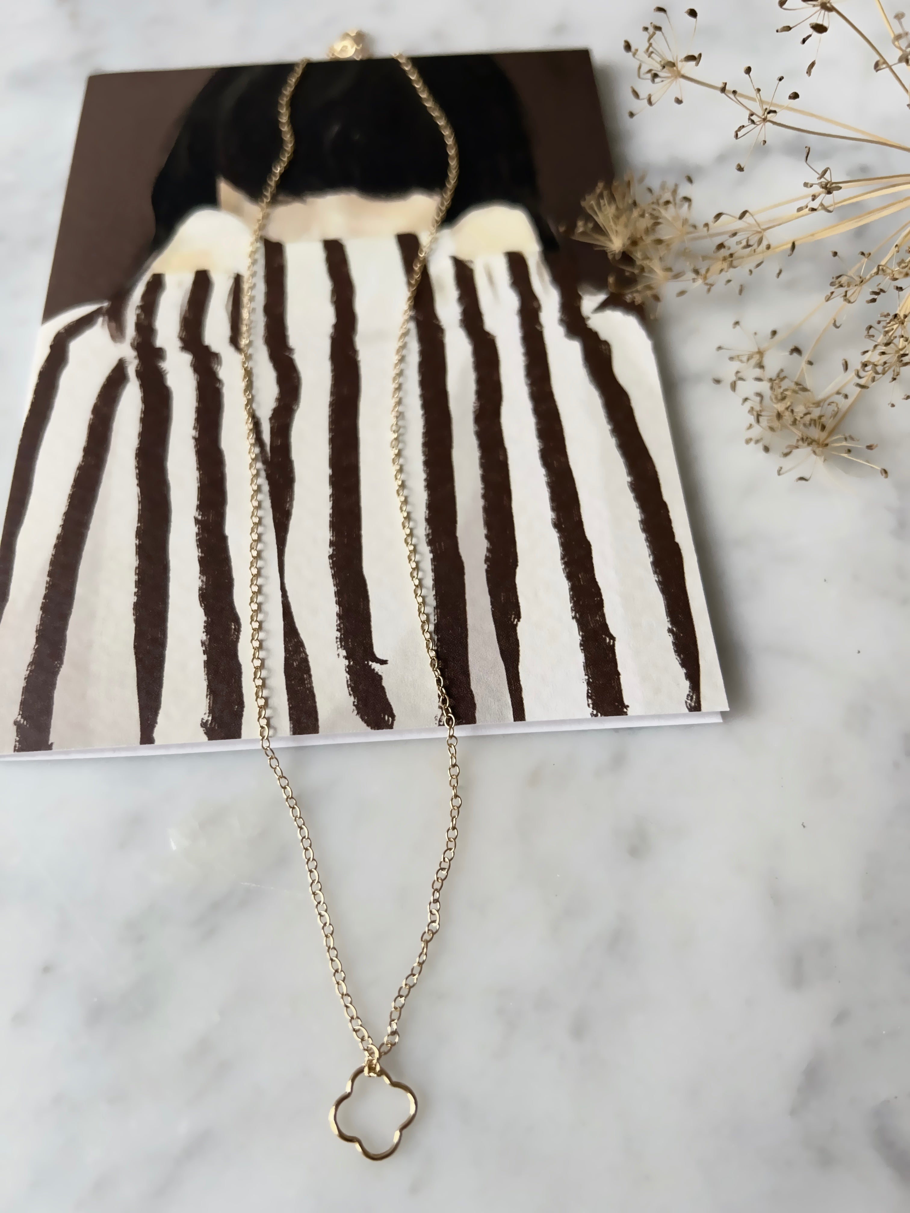 Ketting single mini luck*gold filled