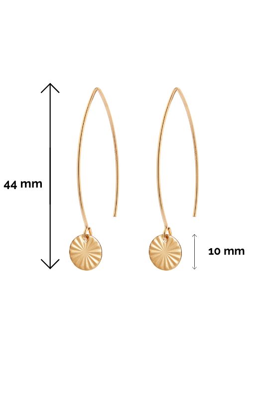 Oorbellen grace half way*gold filled