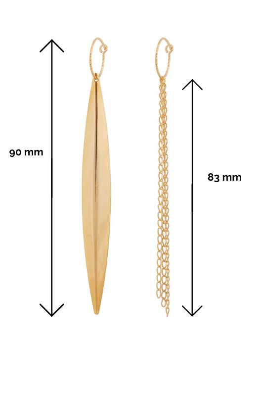 Oorbellen single night out*gold filled*basic