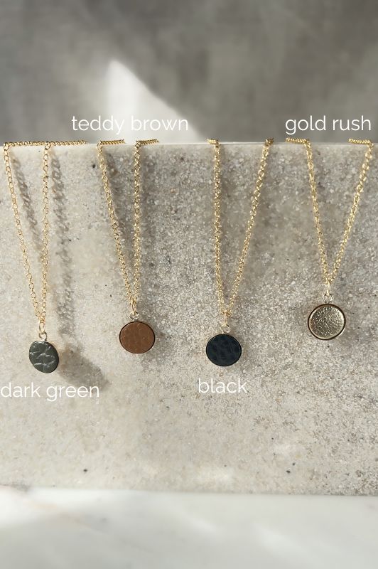 Necklace julia's mini me*leather gold filled