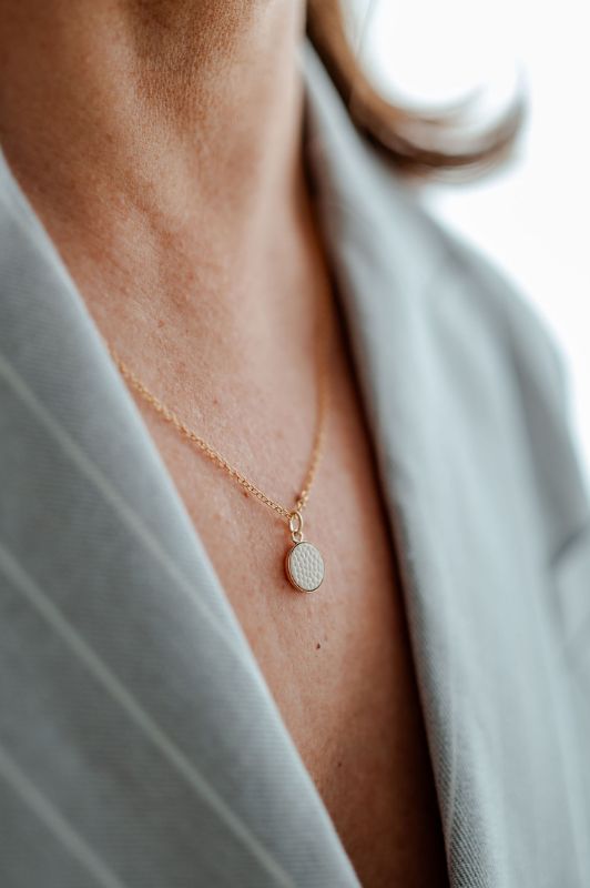 Ketting happy moo*leer gold filled