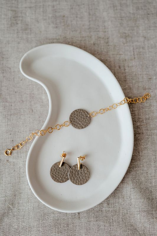 Bracelet mini me*leer gold filled