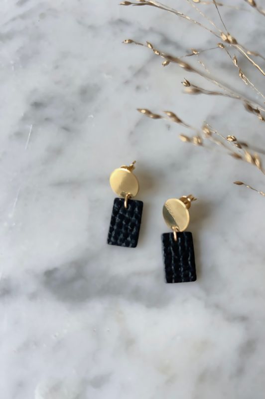 Sample sale* oorbellen cleo my love* zwart