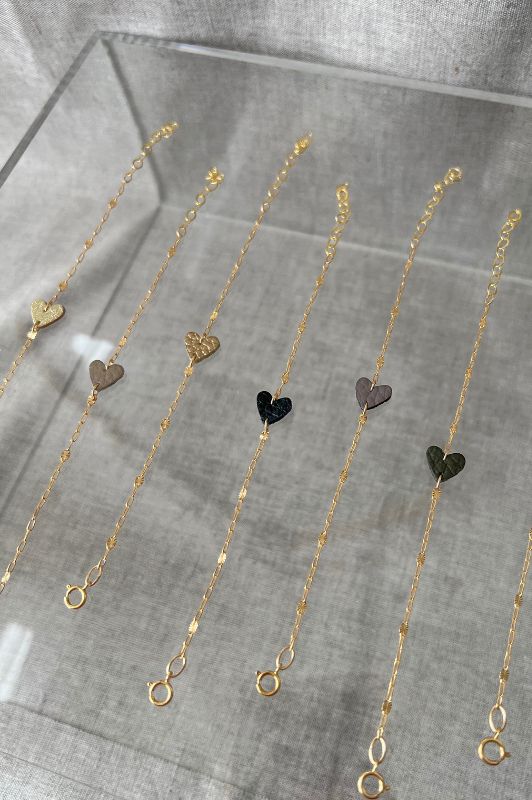 Bracelet mini me*leer gold filled