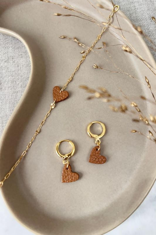 Bracelet mini me*leer gold filled