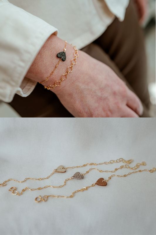 Bracelet mini me*leer gold filled