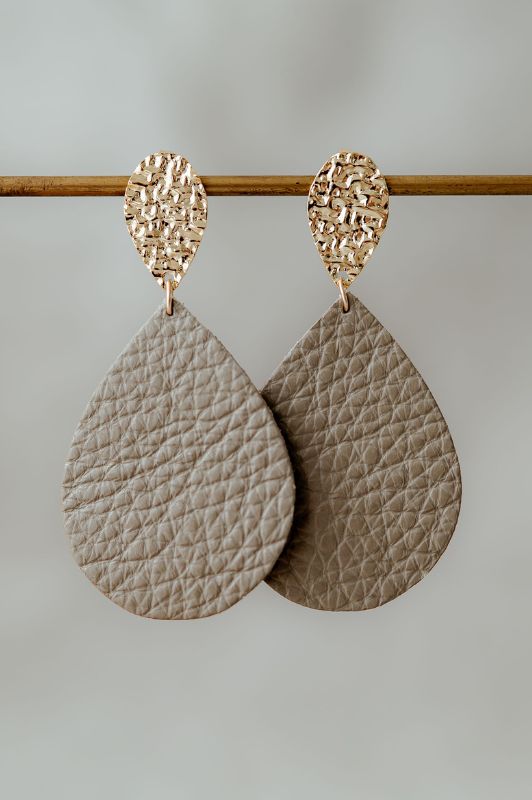 Oorbellen between drop down*leer gold filled