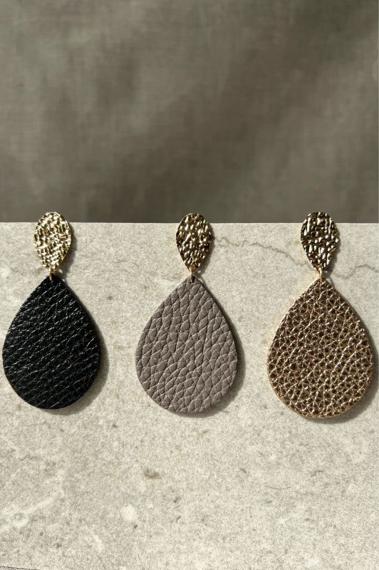 Oorbellen between drop down*leer gold filled