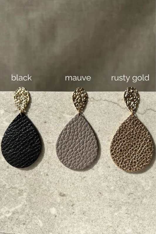 Oorbellen between drop down*leer gold filled