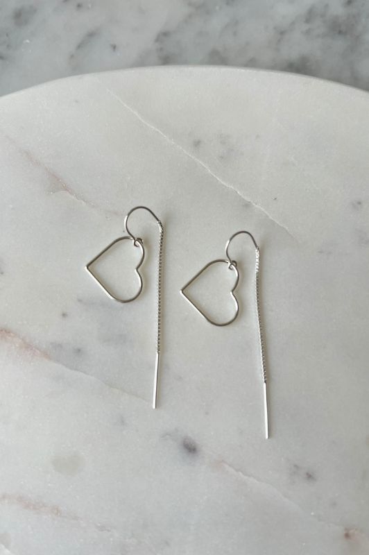 Oorbellen forever by heart*silver