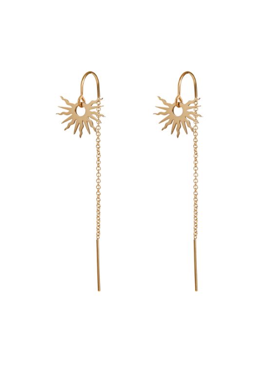 Oorbellen single sunny day*gold filled* oorketting