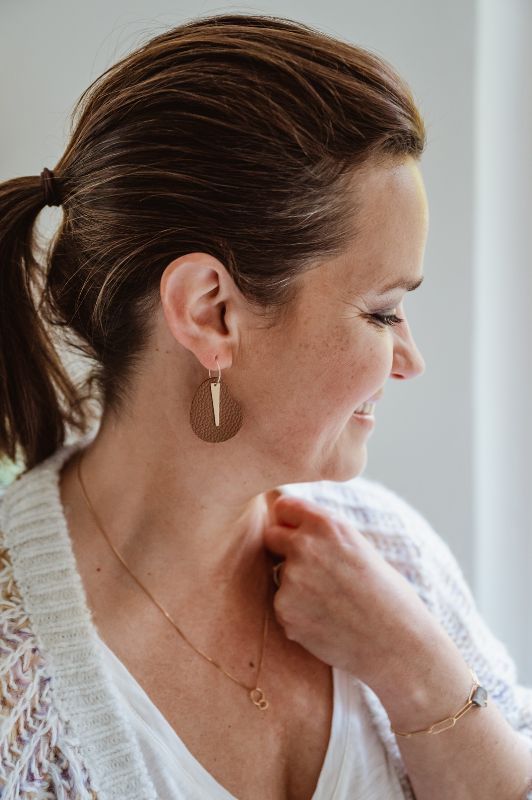 Sample sale* oorbellen spiky with grace* black