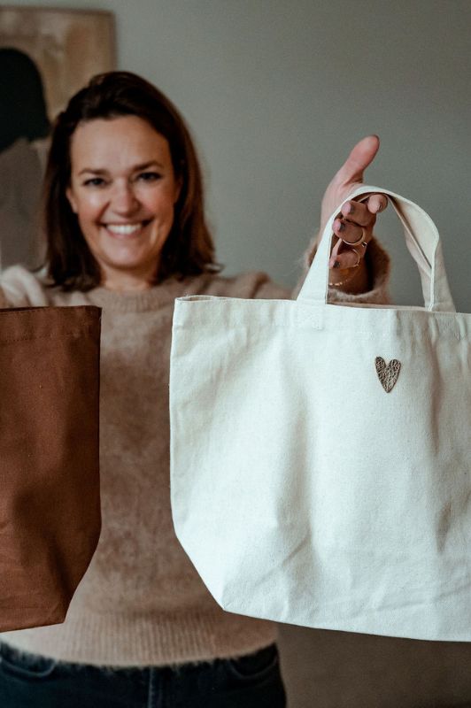 Tote bag 'With love from Lisa'