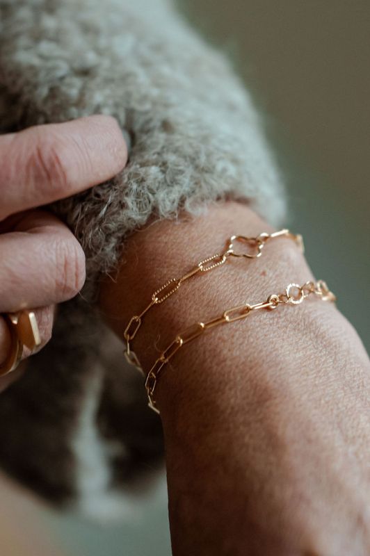 Armband single mini luck*gold filled