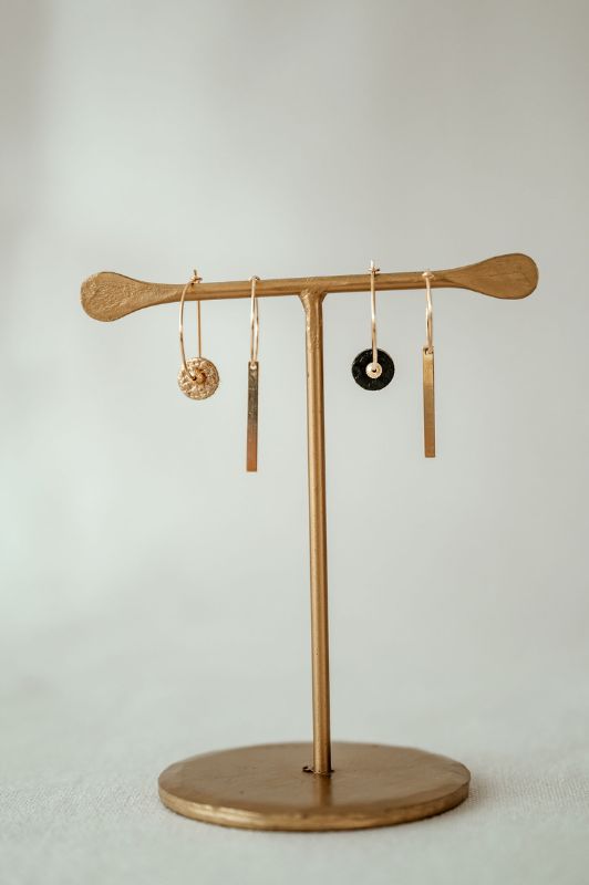 Oorbellen mix me or moo*leer gold filled