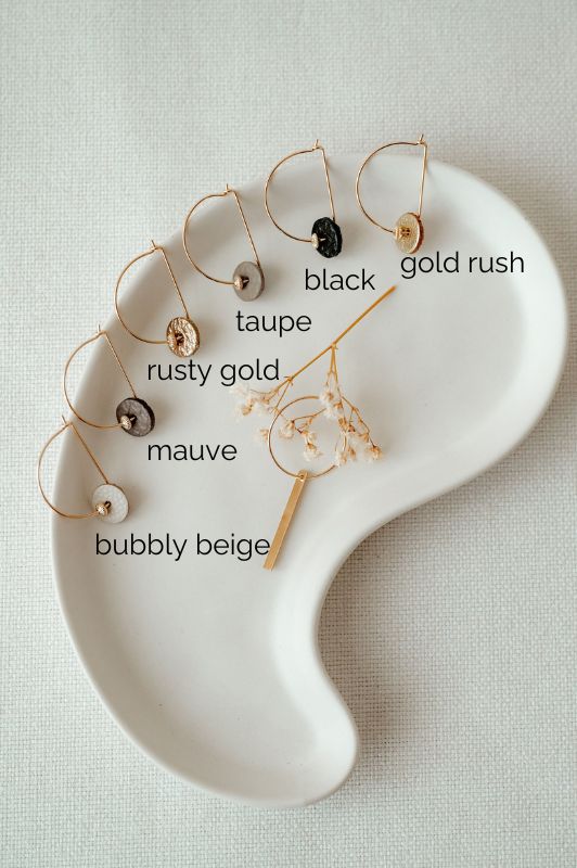 Oorbellen mix me or moo*leer gold filled