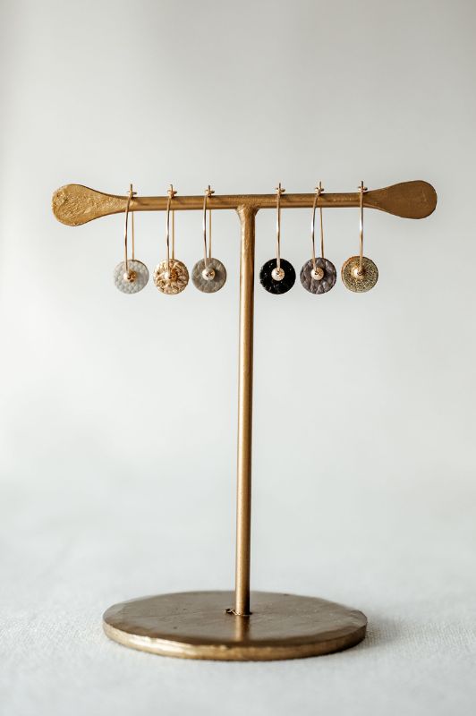 Oorbellen mix me or moo*leer gold filled