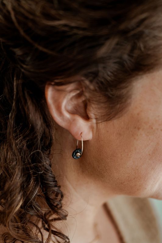 Oorbellen mix me or moo*leer gold filled