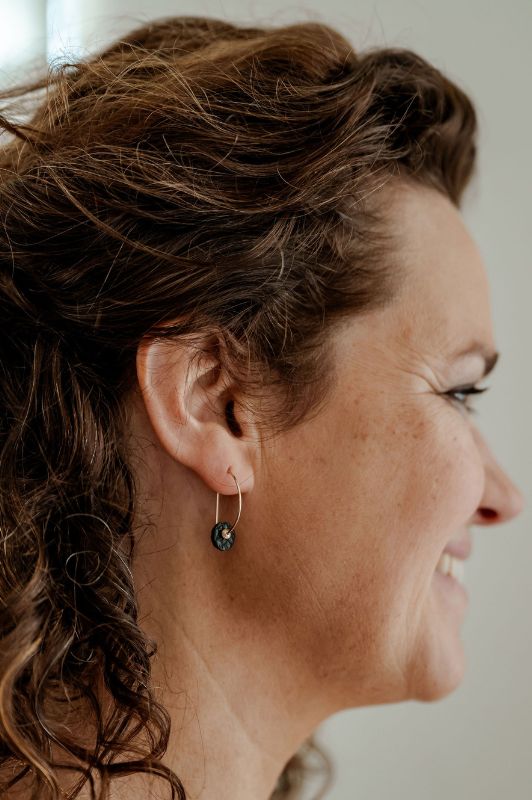 Oorbellen mix me or moo*leer gold filled