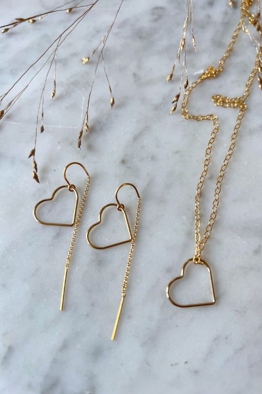 Ketting forever by heart*gold filled*vlak