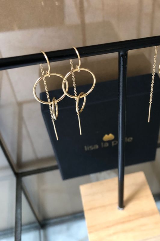 Oorbellen hold on tight*gold filled*glad