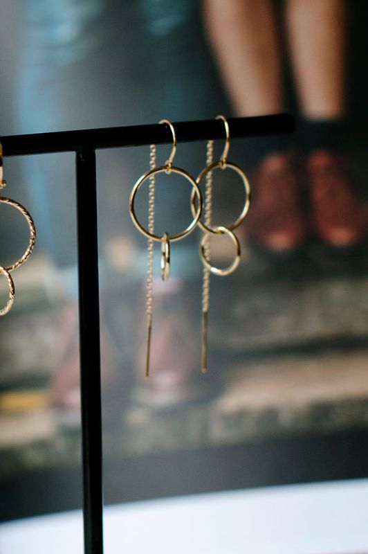 Oorbellen hold on tight*gold filled*glad