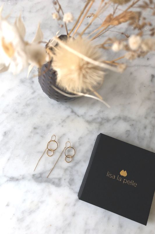 Oorbellen hold on tight*gold filled*glad