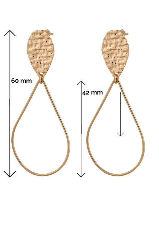 Earrings single drop down*gold filled