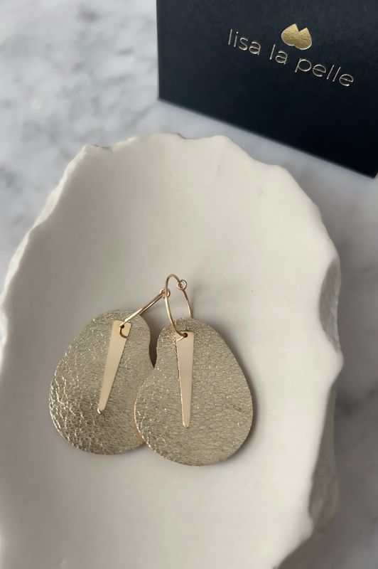 Sample sale* oorbellen spiky with grace* gold rush