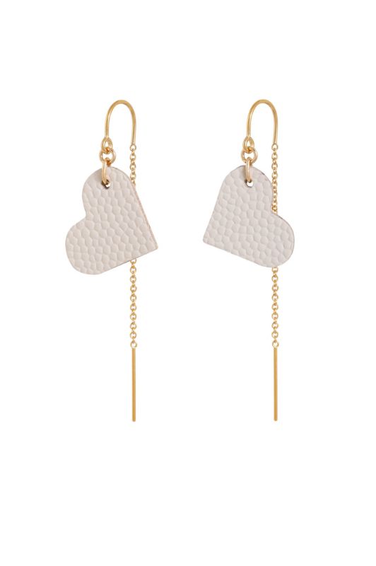 Oorbellen true love*leer gold filled*oorketting