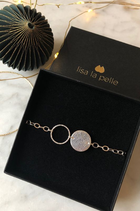 Armband mini eye*leer silver