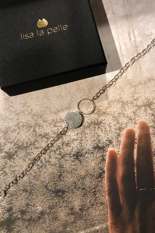 Armband mini eye*leer silver