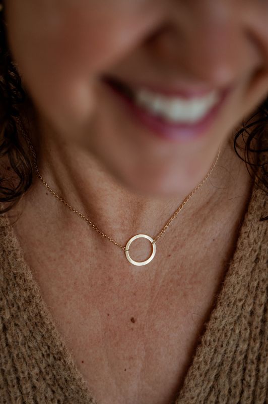 Necklace never letting go*gold filled