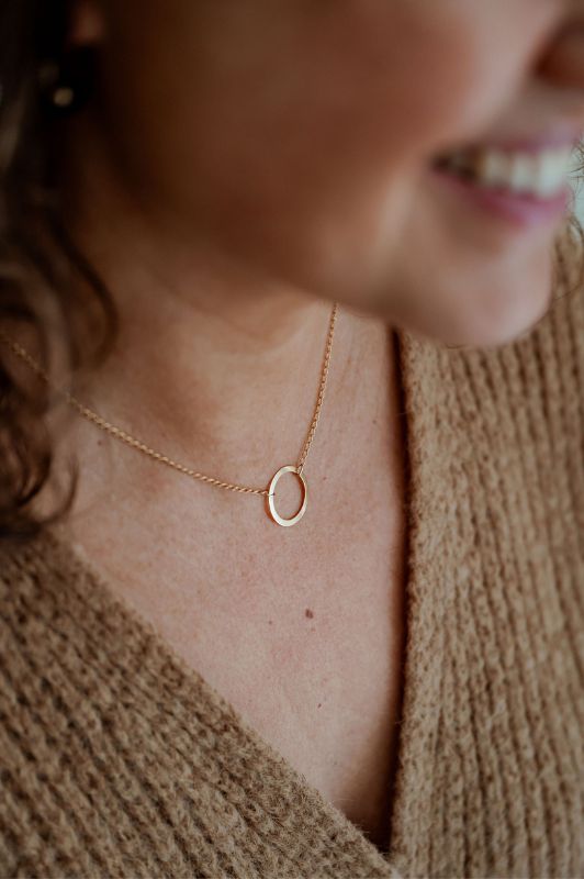 Necklace never letting go*gold filled