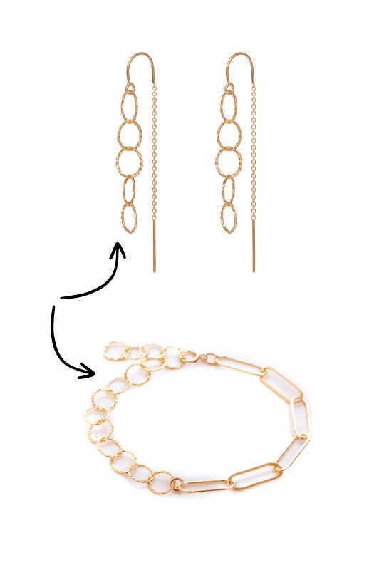 Ketting single anne*gold filled*45 cm