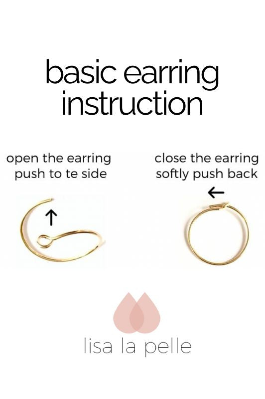 Oorbellen mini eye in love*leer gold filled*basic