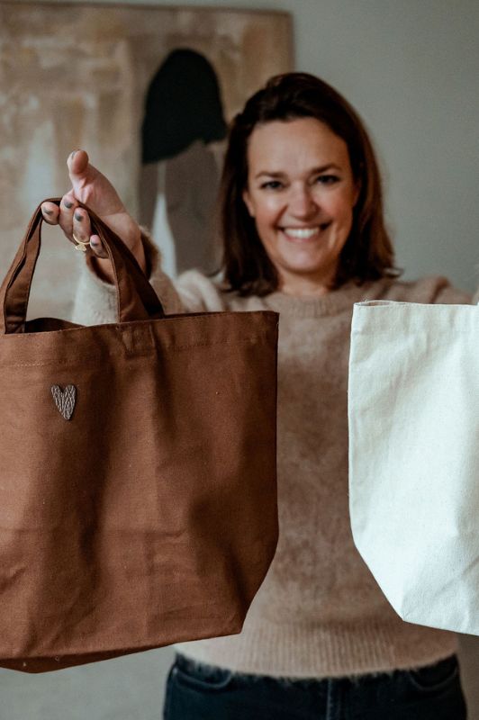 Tote bag 'With love from Lisa'