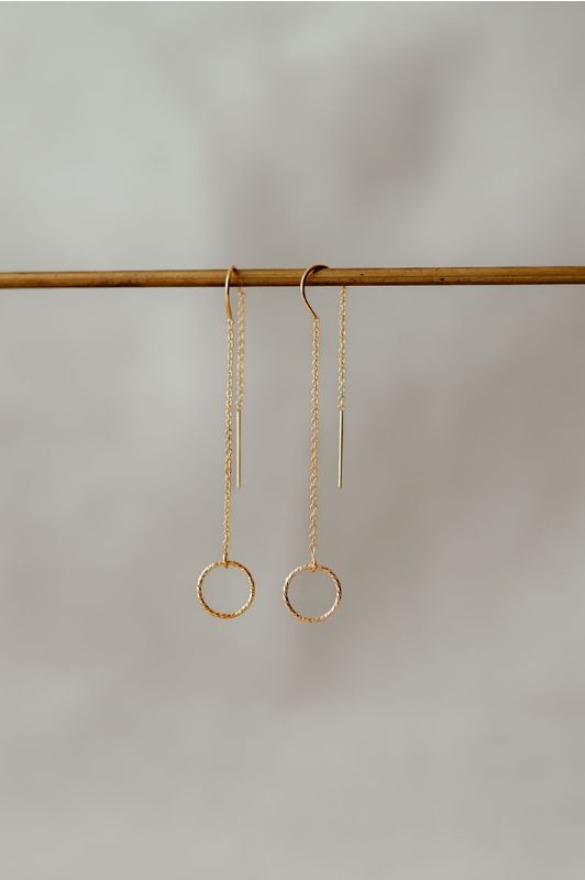 Oorbellen single universe mix*gold filled* oorketting