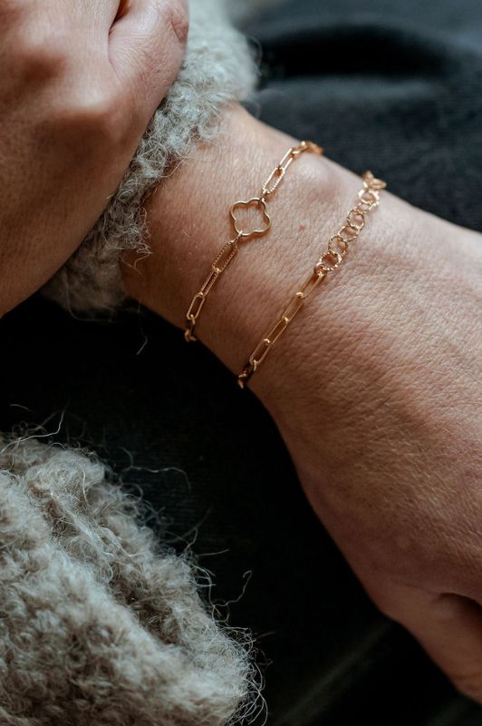 Armband single mini luck*gold filled