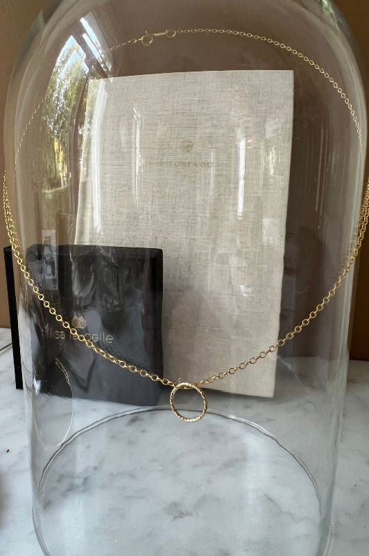 Necklace forever by heart*gold filled*flat