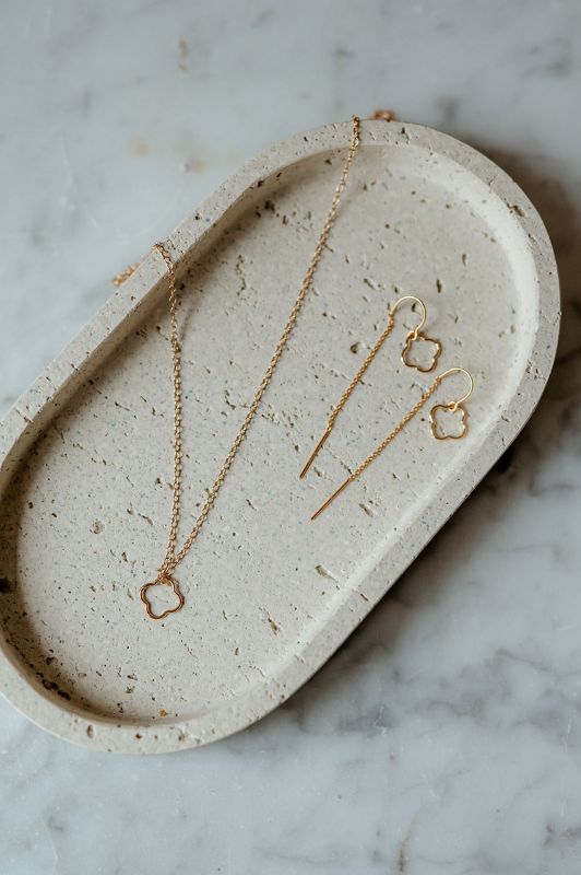 Necklace forever by heart*gold filled*flat