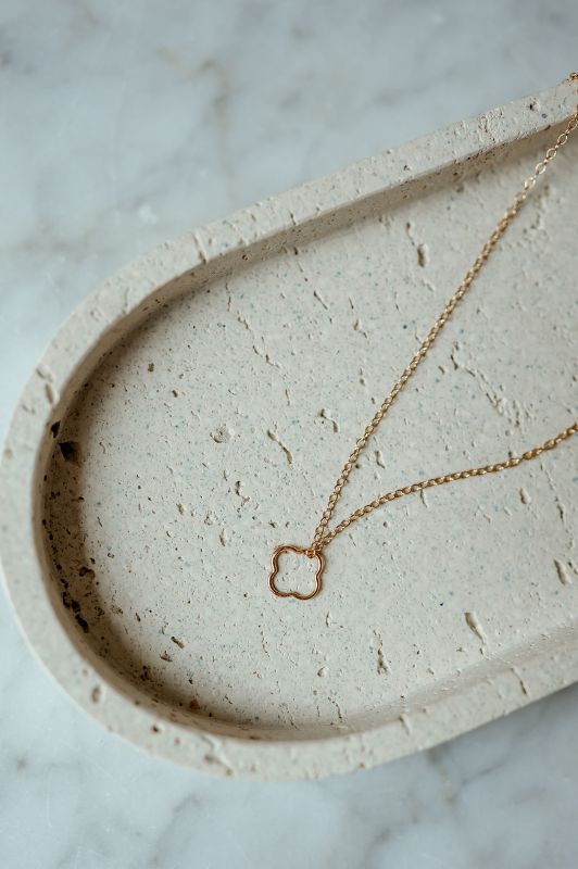 Necklace forever by heart*gold filled*flat
