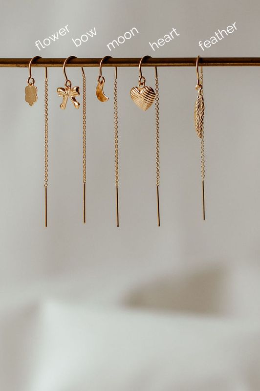 Oorbellen single sunny days*gold filled*oorketting
