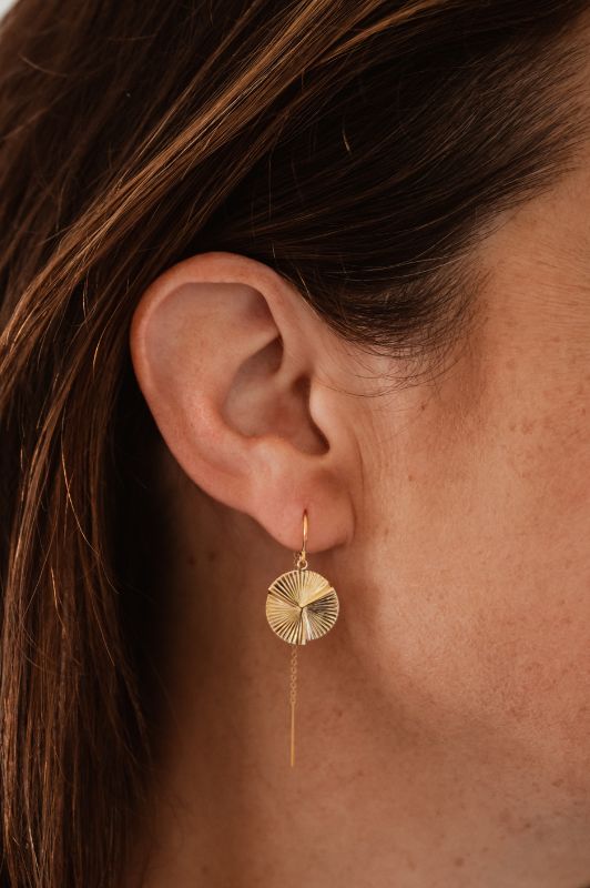 Earrings mix nolah's heart*leather gold filled