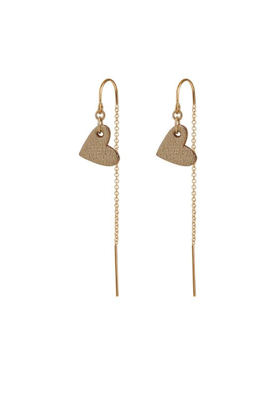 Oorbellen true to your heart*leer gold filled*oorketting