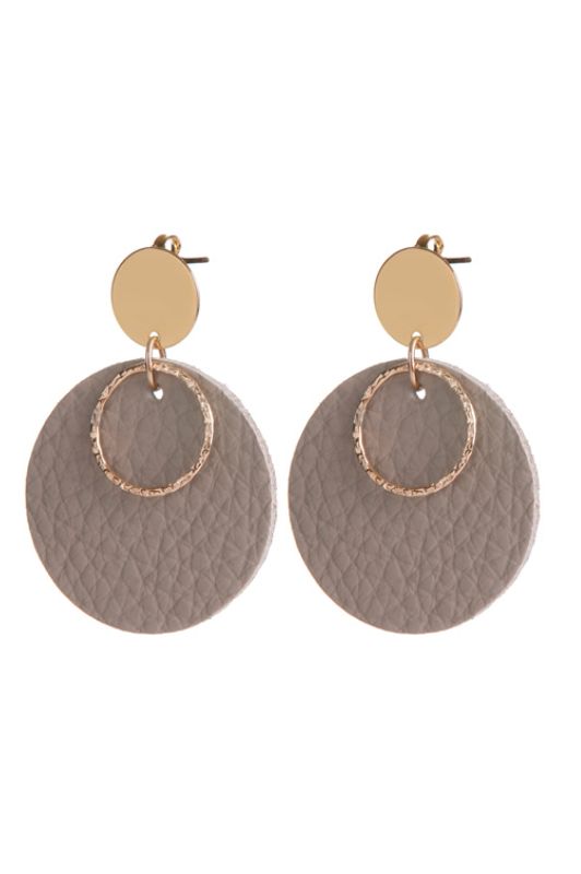 Oorbellen miss coco*leer gold filled