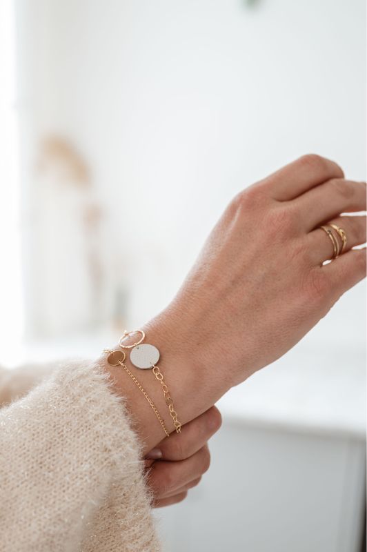 Armband mini eye*leer gold filled