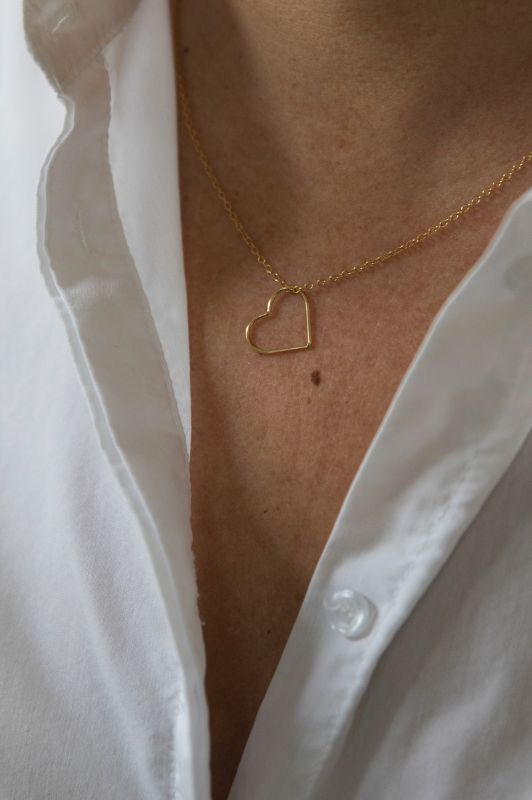 Ketting forever by heart*gold filled*structuur