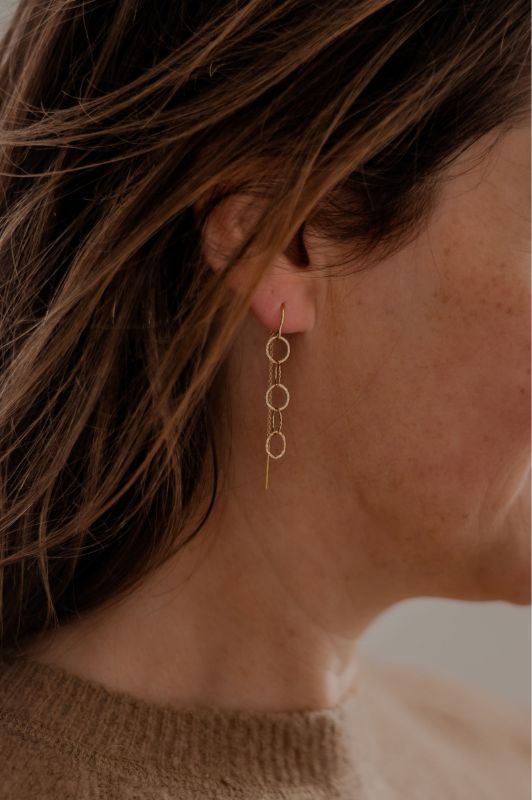 Earrings single anne*gold filled